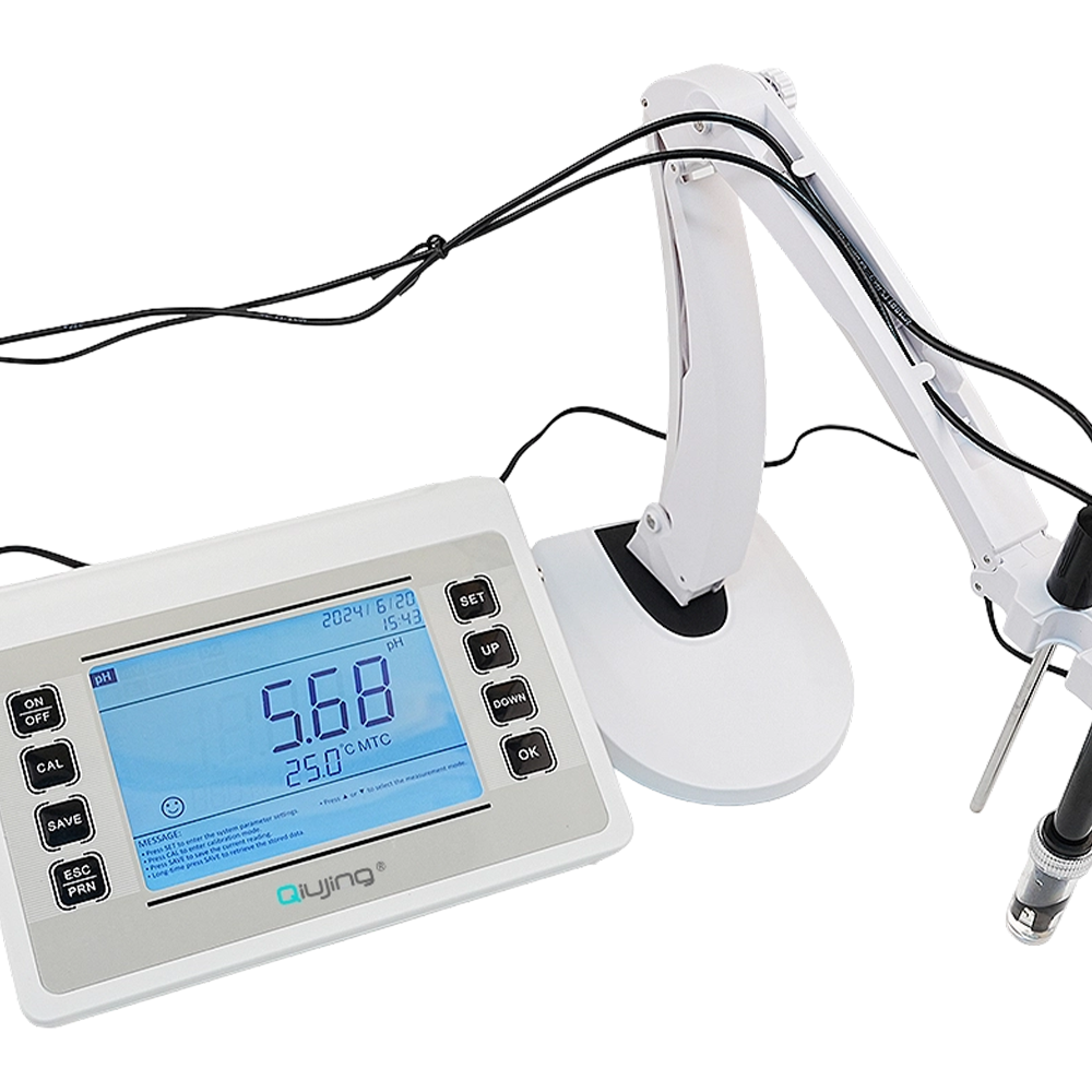 Qiijing LED スクリーン便利なワイヤレス Bluetooth 印刷耐久性のある内蔵マスストレージベンチトップ PH メーター P901 